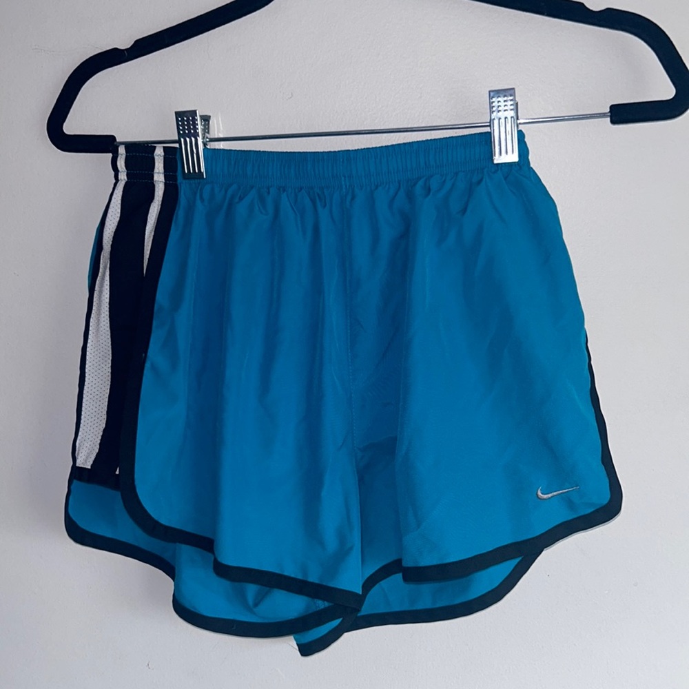 blue nike running shorts